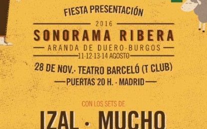 Sonorama Ribera 2016: Fiesta presentación en Madrid