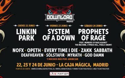 Linkin Park, System of a Down y Prophets Of Rage, cabezas de cartel de Download Festival España 2017