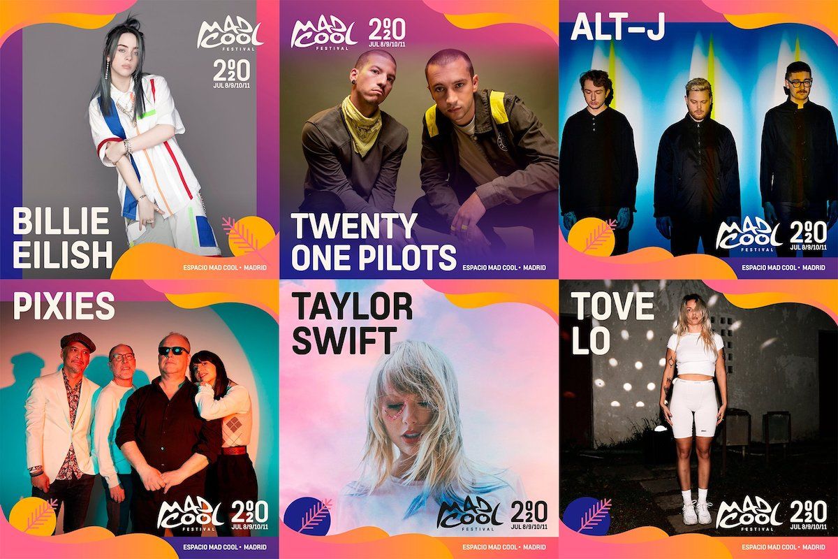 Taylor Swift, Billie Eilish, Pixies y Twenty One Pilots entre los primeros confirmados del Mad Cool 2020