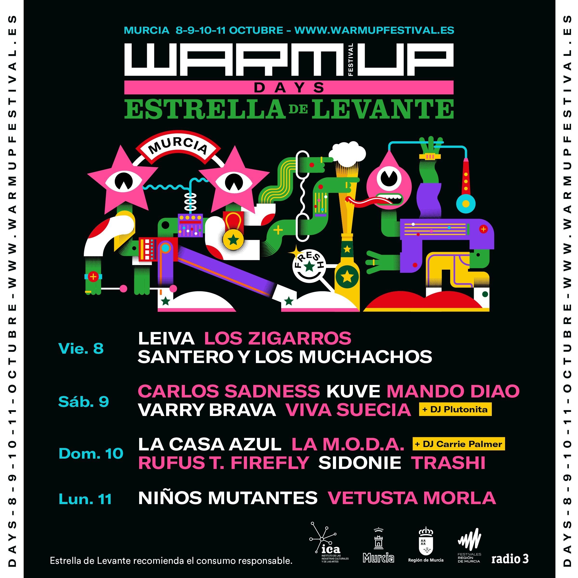 WARM UP DAYS: El ciclo de conciertos en La Fica del 8 al 11 de octubre del WARM UP